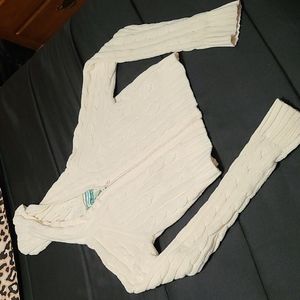 Aeropostale shrug sweater, beige, Size Large